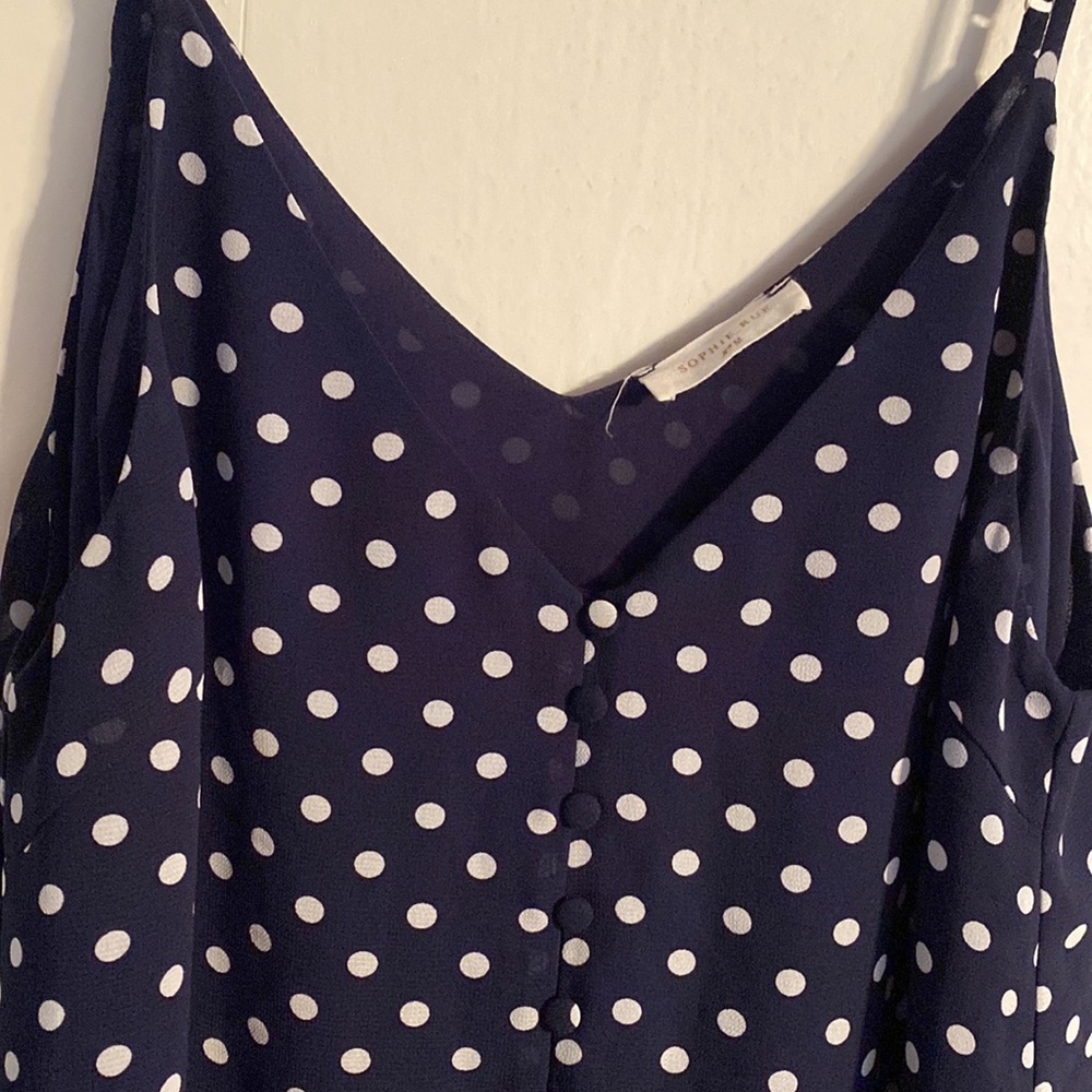 Button Front Tanktop Blouse - Picture 2 of 4